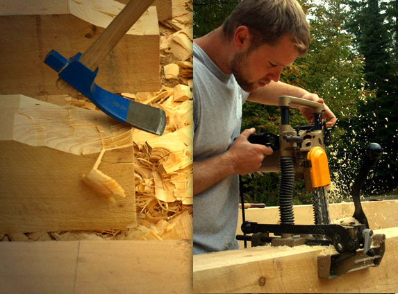 Adirondack timber frame