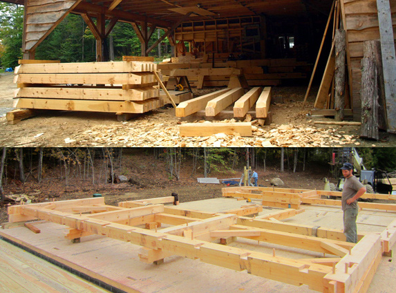 Adirondack timber frame