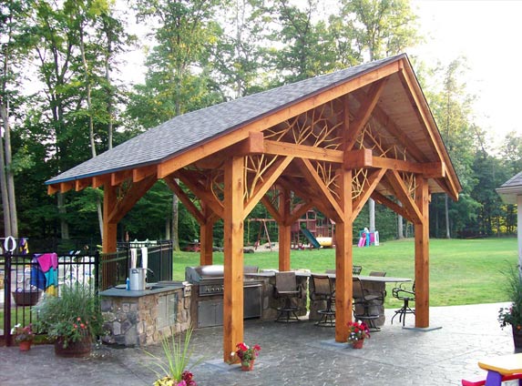 Adirondack timber frame