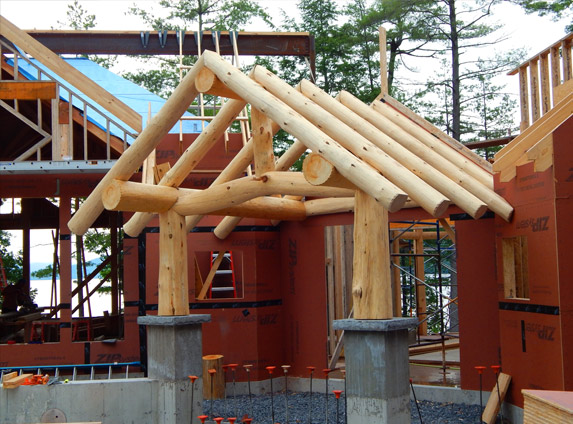 Live edge stairs