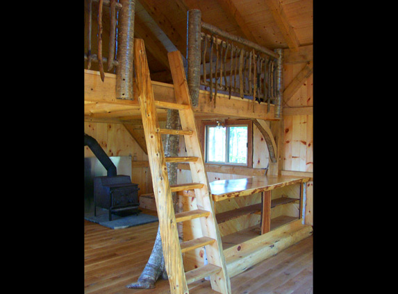 Live edge stairs