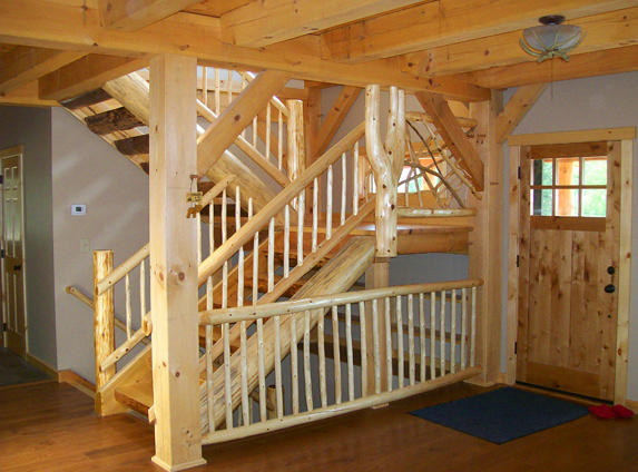 Live edge stairs