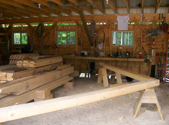 Adirondack timber frame
