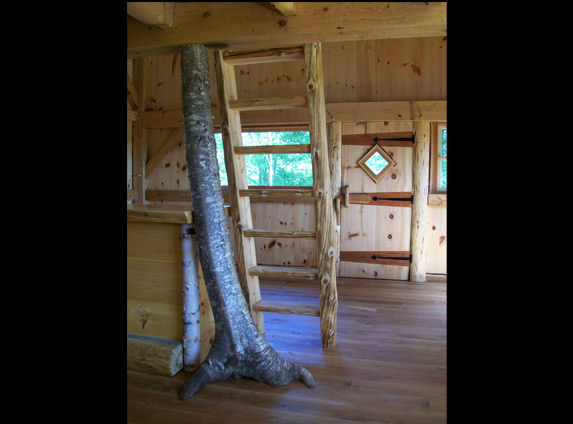 Live edge stairs