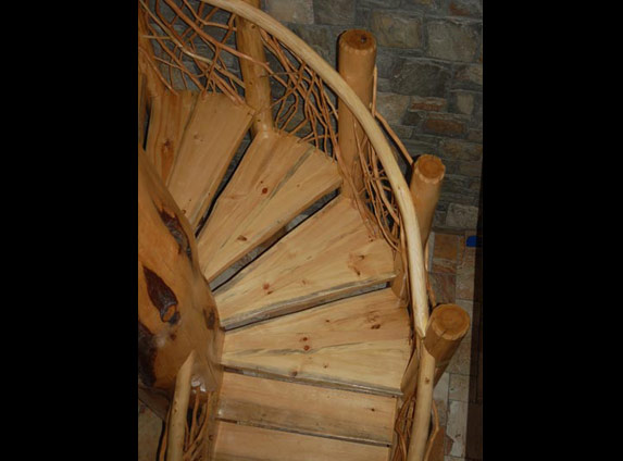 Live edge stairs