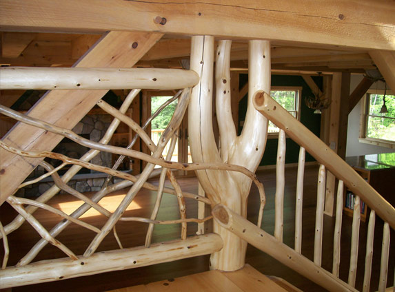 Live edge stairs