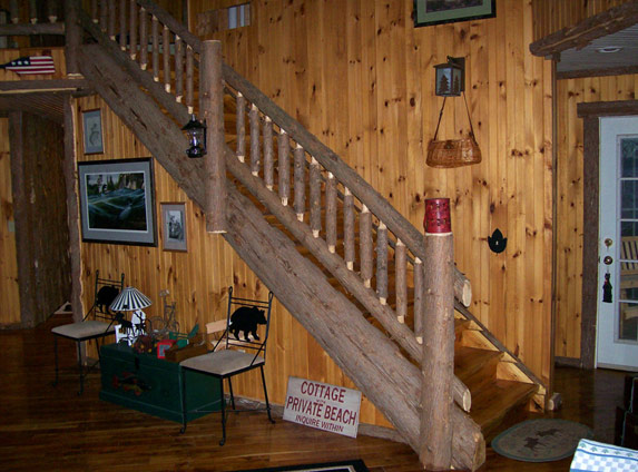 Live edge stairs